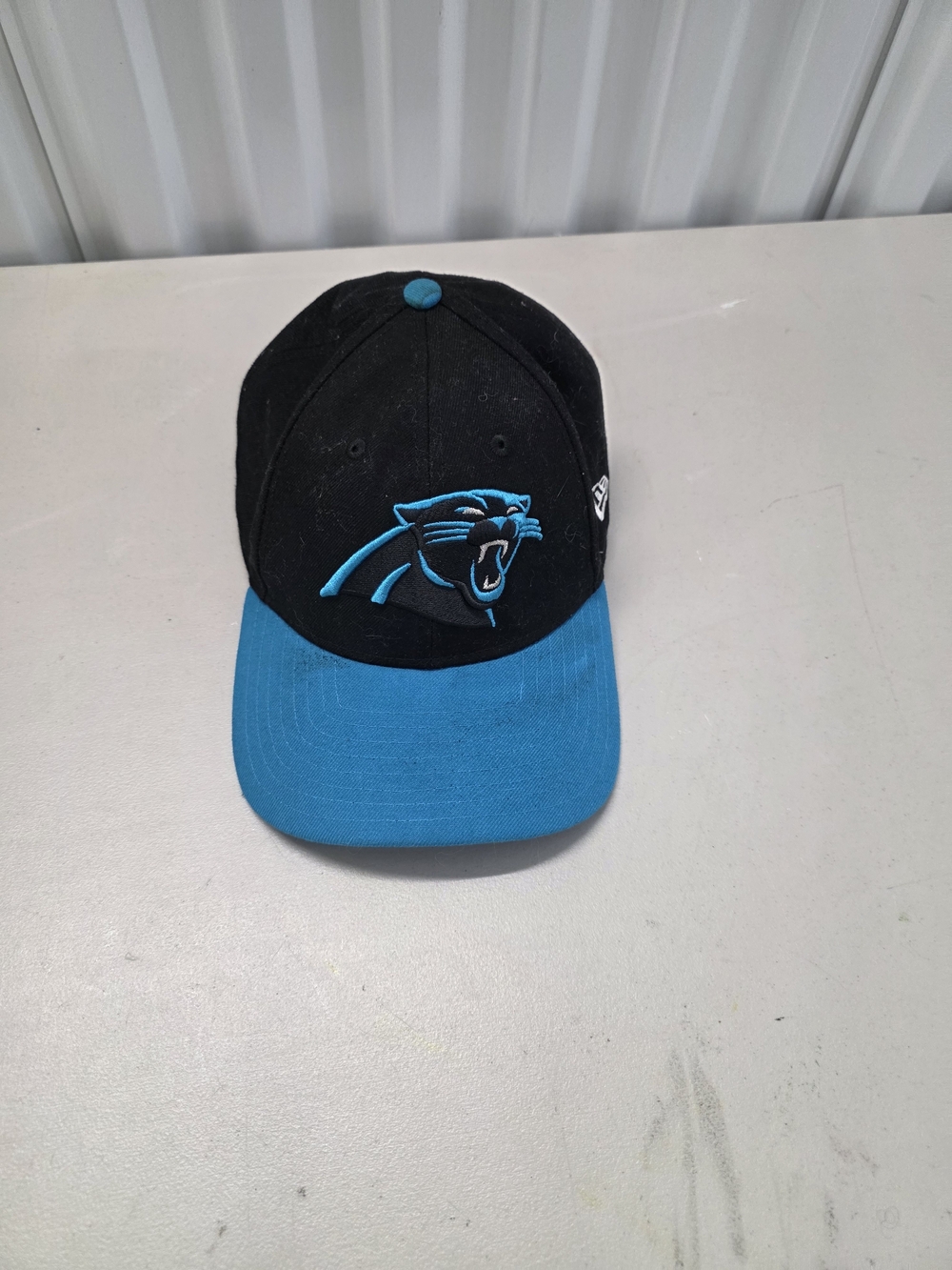 Carolina Panthers New Era 9Forty Logo Hat Cap Authentic NFL Black Blue